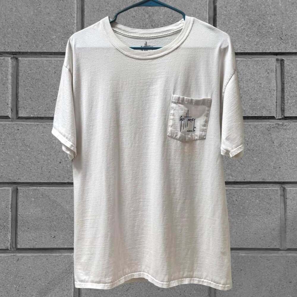 Guy Harvey Vintage Marlin Graphic Pocket T-Shirt
